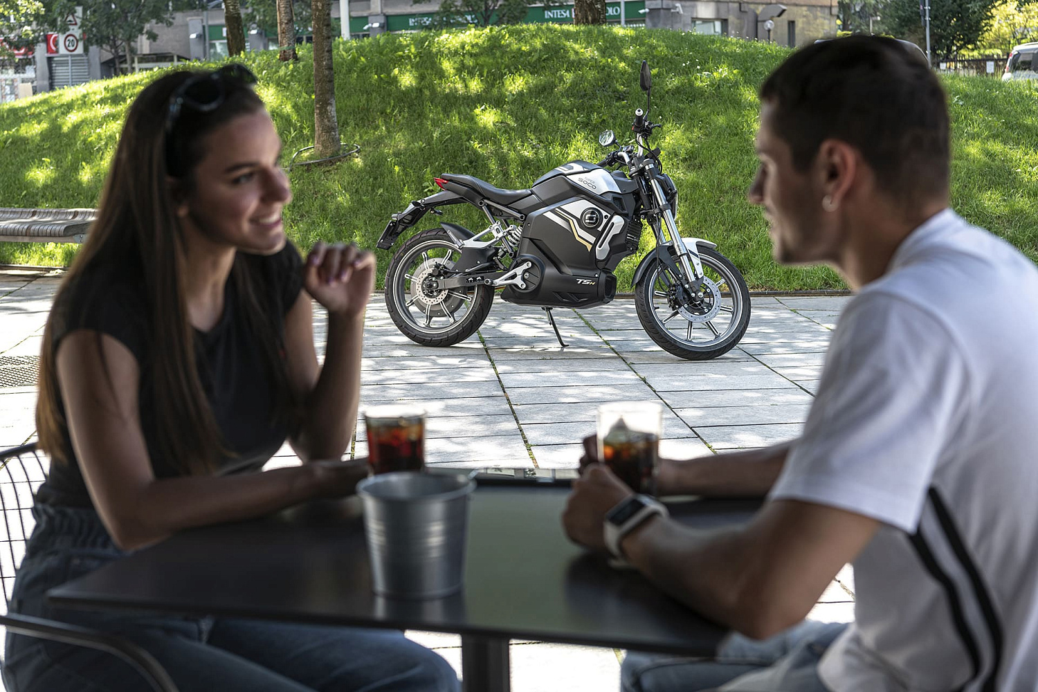 Электромотоцикл Super Soco TSx (красный)