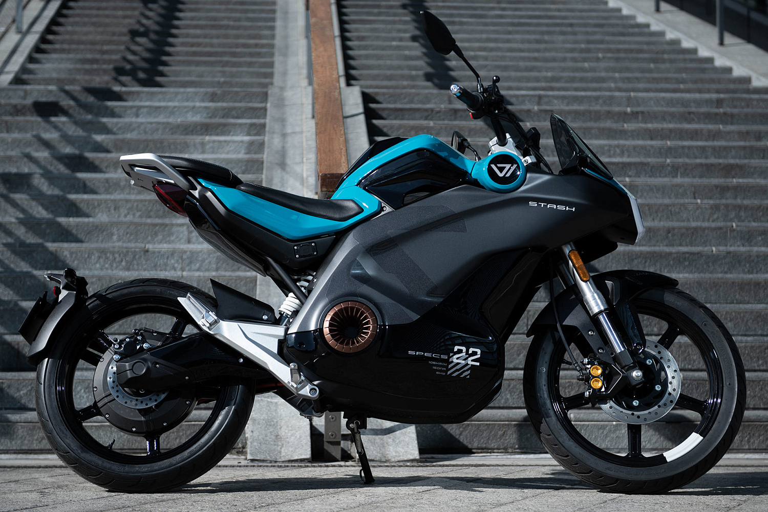 Электромотоцикл Super Soco Stash (синий)